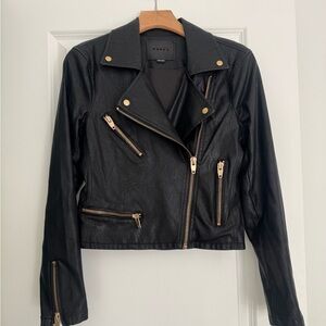 NEW BLANKNYC Nordstrom women’s faux leather high quality moto jacket size small